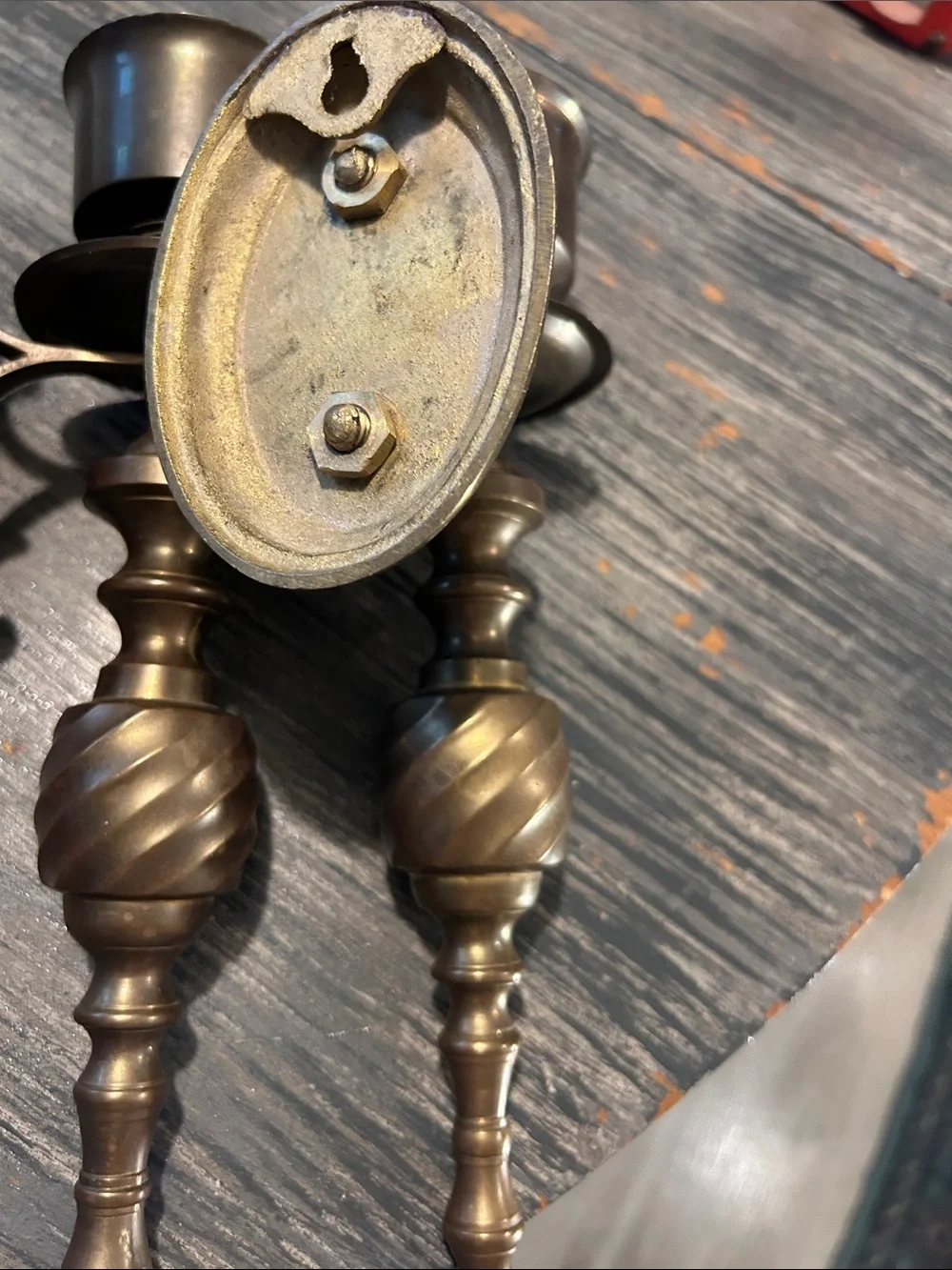 Antique-Style Brass Wall Sconce Pair - Gold Finish Gateco Solid Brass